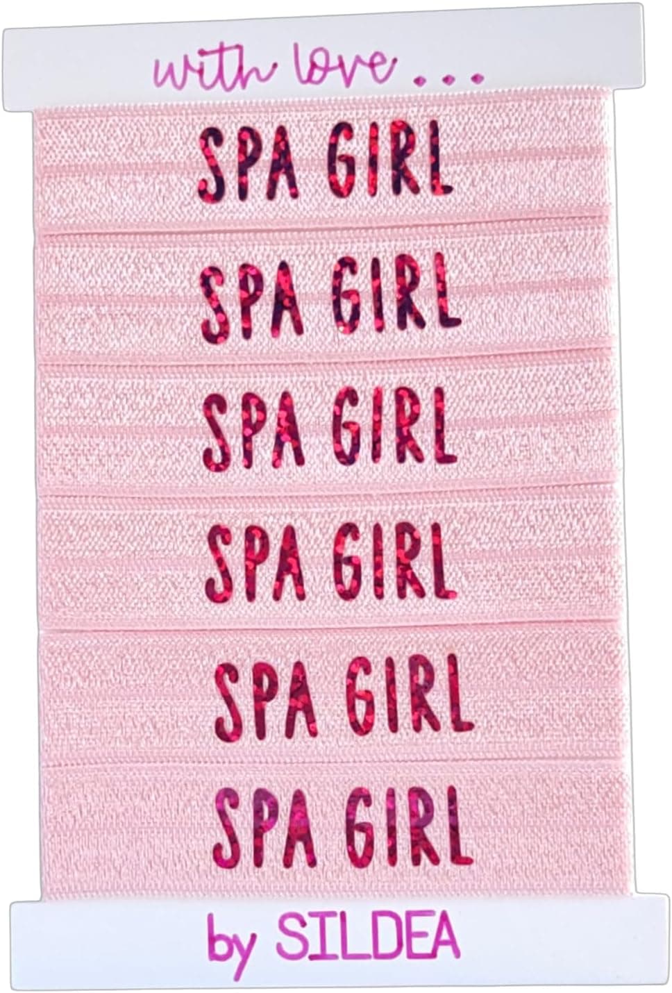 Sildea Spa Girl Bracelets — pack of 6 adjustable fabric bracelets with gold clasp